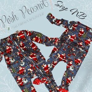 Very cute Christmas romper with ruffles on the bottom